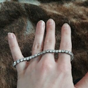 Silver Push Clasp Bracelet